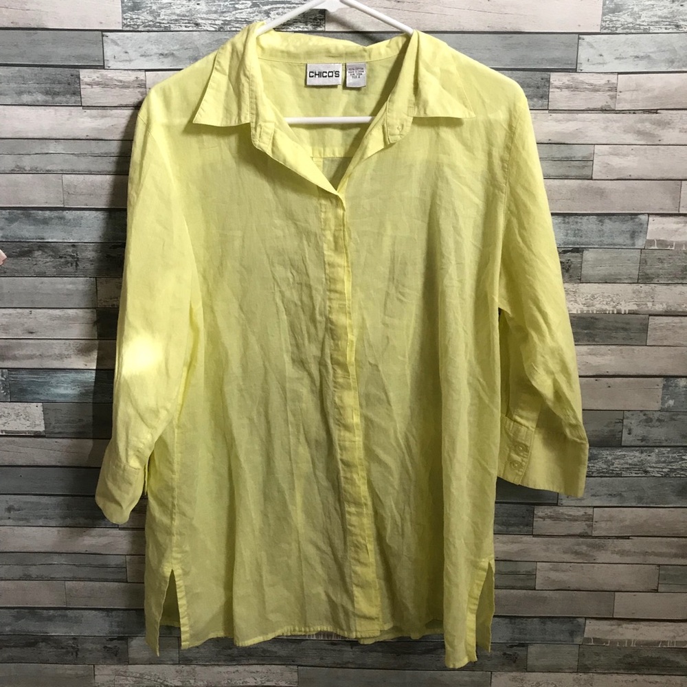 Chico’s 3/4 sleeve women’s shirt size 2